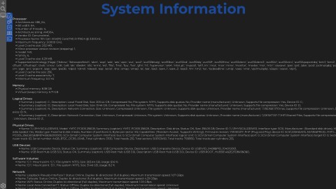 System Information